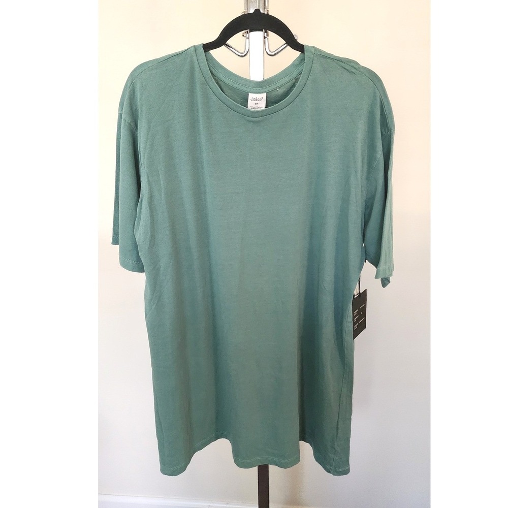 J.O&co Mens Green Ash GD Cotton Crewneck T-Shirt 3D270-U-GD Small NWT